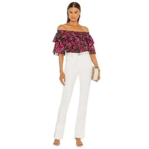 NEW Something Navy Nina Denim Slit Pants Jeans White 4 - Picture 4 of 11